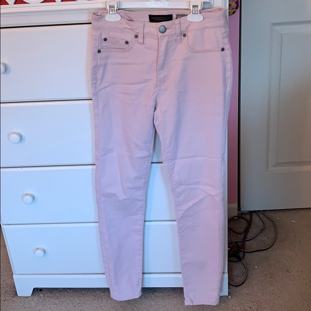 Light Pink High Waisted Jegging